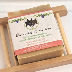 savon au lait d'ânesse douceur d'argiles vrac et local allemans