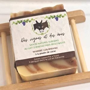 savon au lait d'ânesse marbré gourmand vrac et local allem