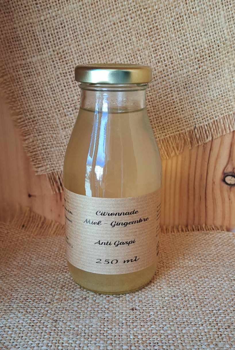 citronnade miel gingembre 250 ml sains et saufs vrac et local allemans