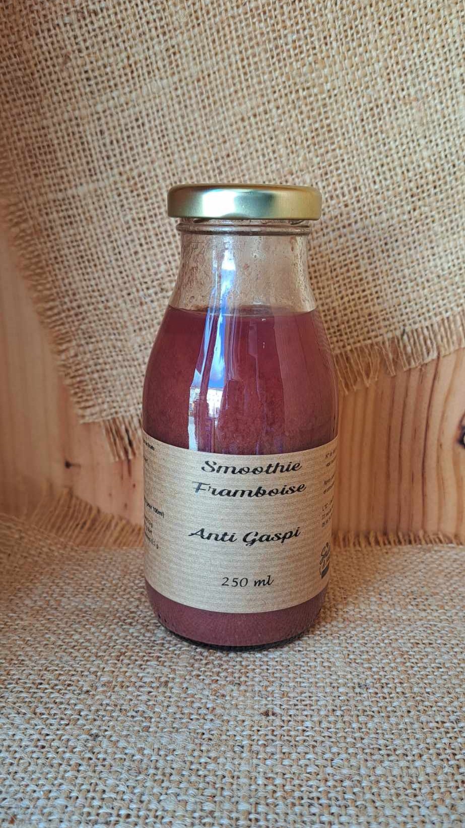 smoothie framboise 250 ml sains et saufs vrac et local allemans
