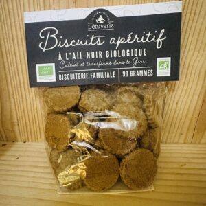 Biscuits apéritif à l'ail noir L'étuverie Vrac et Local Allemans