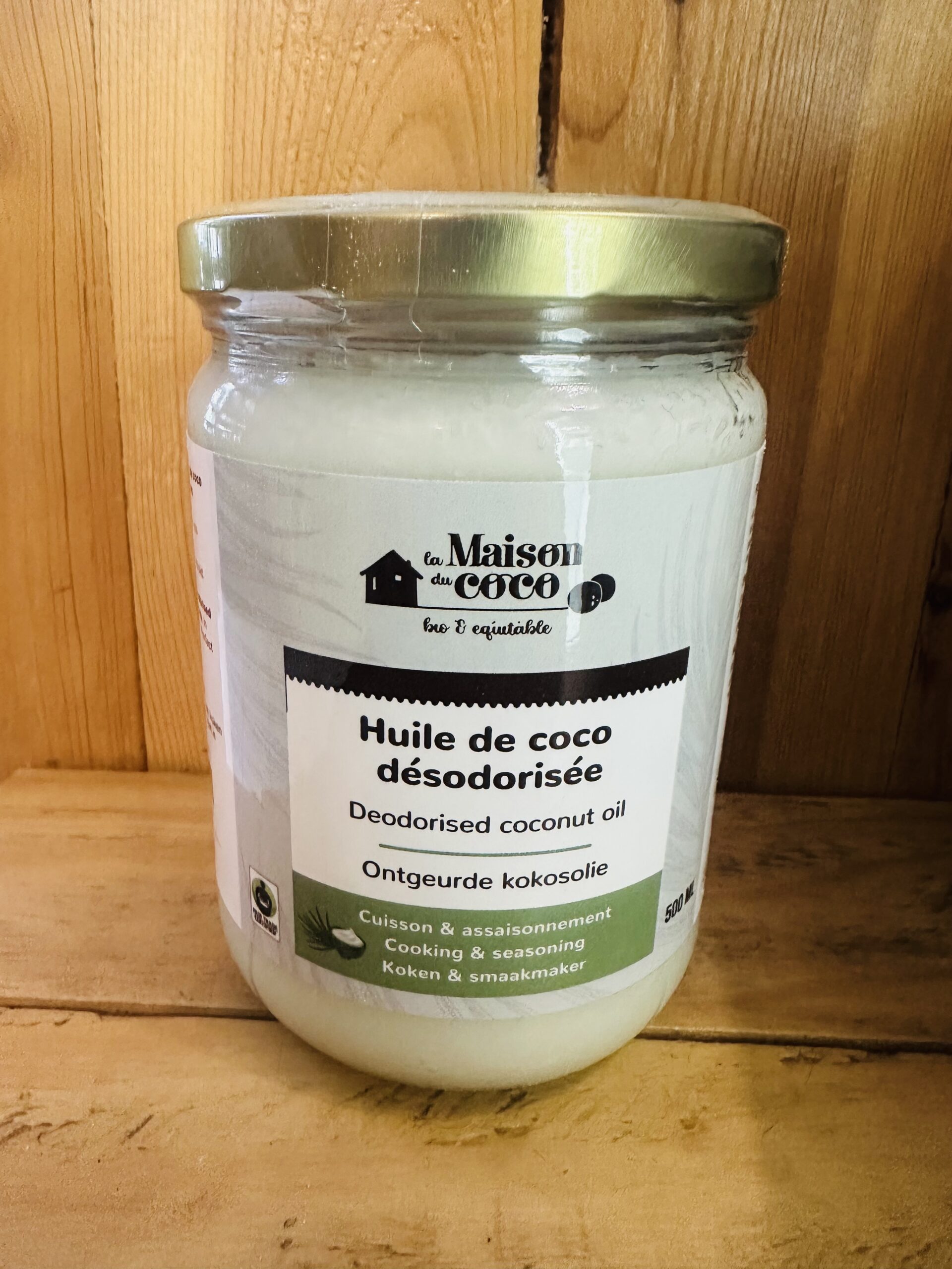 Huilde de coco désodorisée La maison du coco Vrac et Local Allemans